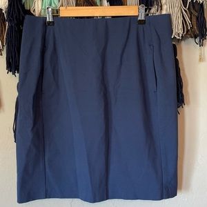 J. Jill - Ponte Pencil Skirt Stretchy Blue